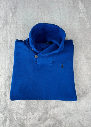 Pull à col roulé col à boutons col camionneur Ralph Lauren | Taille M | Bleu logo noir, marca: Ralph Lauren, estado: Muy bueno, tamaño: M, 32,90 €, 35,25 € Protección al comprador incluida