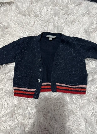 Gilet pailleté marine, marca: JBC, estado: Novo sem etiquetas, tamanho: 9-12 meses / 74 cm, €4.00, €4.90 inclui Proteção do Comprador