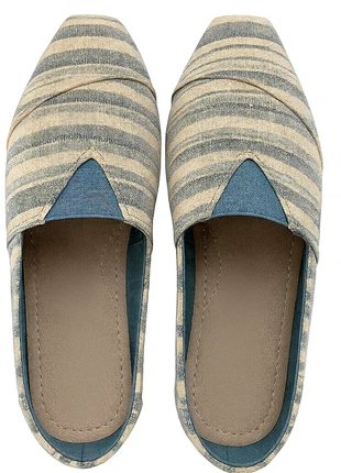 Striped Espadrilles Blue White - made in Portugal shoes - 39, marca: LU CALÇADO, MODA EM PORTUGAL, estado: Muito bom, tamanho: 39, €3.60, €4.48 inclui Proteção do Comprador