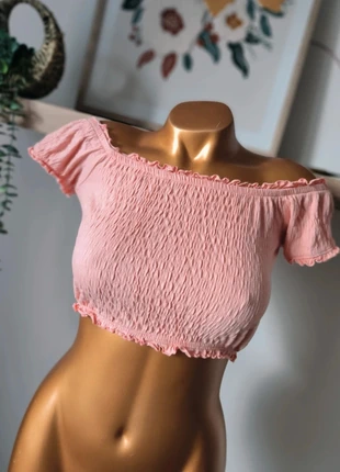 Haut rose smocké New Look – taille 38, marque: New Look, état: Très bon état, taille: M / 38 / 10, 5,00 €, 5,95 € Protection acheteurs (Pro) incluse