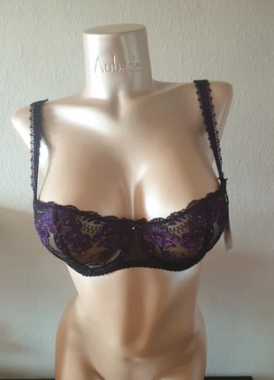 Soutien-gorge corbeille noir et violet Aubade A Fleur de Toi 85D, marca: Aubade, estado: Muy bueno, tamaño: 85D, 33,00 €, 35,35 € Protección al comprador Pro incluida