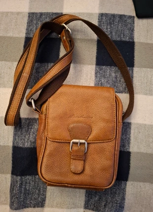 Leren tasje, merk: Eddy Bauer, staat: Goed, € 10,00, € 11,20 inclusief Kopersbescherming