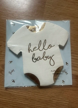 Lot de 20 serviettes « body » blanc et doré neuf, brand: PartyDeco, condition: New with tags, €2.00, €2.80 includes Buyer Protection