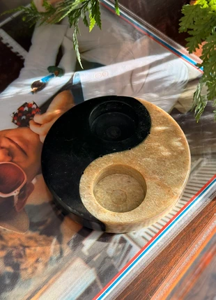 Marmeren waxine licht houder yin yang, marque: merkloos, état: Bon état, 15,00 €, 16,45 € Protection acheteurs incluse