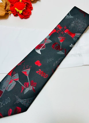 Cravate jour de l’an 2000 noir motif champagne très bon état, merk: Vintage Dressing, staat: Heel goed, € 8,00, € 9,10 inclusief Kopersbescherming Pro