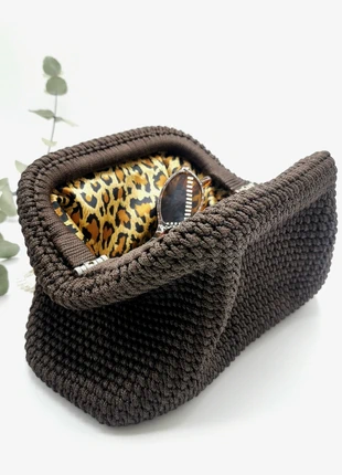 Borsa clutch Cioccolato, condizioni: Nuovo senza cartellino, €17.00, €18.55 include la Protezione acquisti