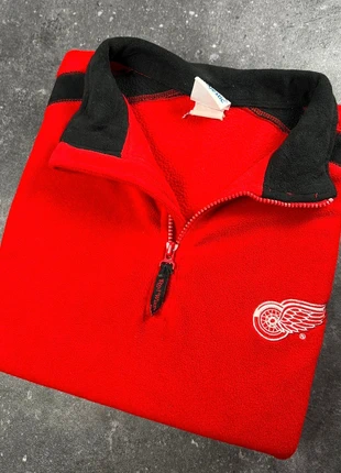Polaire Majestic Team Detroit Red Wings rouge et noire logo brodé NHL - XL homme - polyester 2PL 90, merk: Majestic, staat: Heel goed, maat: XL, € 16,00, € 17,50 inclusief Kopersbescherming Pro