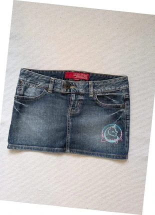 Jupe en jean Guess Jeans stretch taille 26, merk: GUESS, staat: Heel goed, maat: S / 36 / 8, € 13,99, € 15,39 inclusief Kopersbescherming