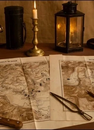 Lot de 2 cartes historiques “Bataille de Sedan” (1870-71), état: Très bon état, 84,50 €, 89,43 € Protection acheteurs incluse