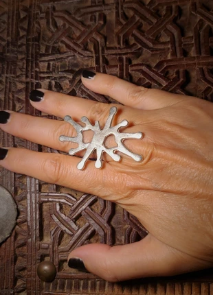 Bague plaqué argent – Modèle Sarena | Artisanat ottoman authentique, zustand: Gut, größe: Größenverstellbar, 19,00 €, 20,65 € beinhaltet Vinted-Käuferschutz Pro