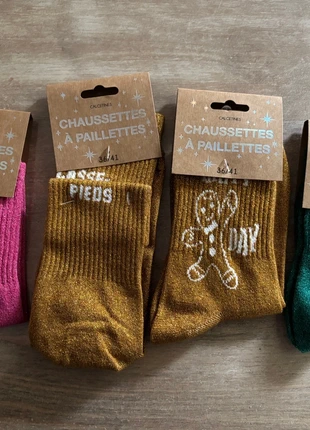 Chaussettes à paillettes, brand: chaussettes à paillettes, condition: New with tags, size: S | 35–38, €16.00, €17.50 includes Buyer Protection