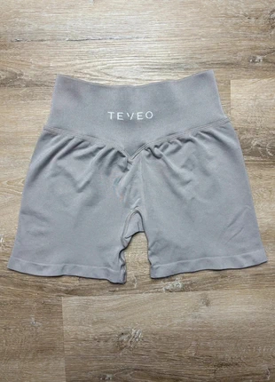 Short de sport beige taupe kaki clair TEVEO taille S style fitness seamless athleisure confortable, marca: TEVEO, estado: Muito bom, tamanho: S / 36 / 8, €25.00, €26.95 inclui Proteção do Comprador