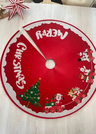 Tapis de sapin Merry Christmas 90cm, merk: Noël, staat: Nieuw met prijskaartje, € 6,00, € 7,00 inclusief Kopersbescherming