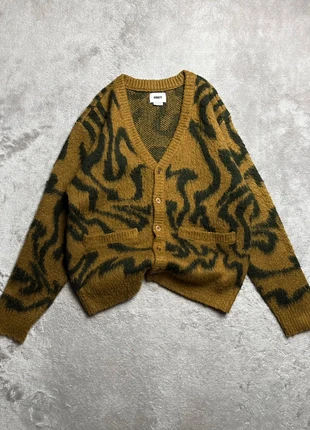 Gilet/veste/cardigan Obey noir motif léopard en mohair taille S, brand: Obey, condizioni: Ottime, taglia: S, €57.00, €60.55 include la Protezione acquisti