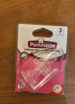 Tétine de biberon en silicone – 3 débits, brand: Pommette, condition: New with tags, €1.00, €1.75 includes Buyer Protection