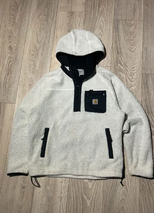 Carhartt WIP Prentis Pullover polaire blanche M homme hiver chaud capuche poche logo streetwear, marca: Carhartt, estado: Muy bueno, tamaño: M, 70,00 €, 74,20 € Protección al comprador incluida