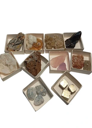 Minerales- colección de 10 minerales, marca: Natural, estado: Muy bueno, 12,00 €, 12,60 € Protección al comprador Pro incluida