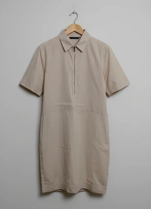 COS – Minimalistic & Premium, Plain Beige Midi Dress – M 👒 👠, merk: COS, staat: Heel goed, maat: M / 38 / 10, € 49,99, € 53,19 inclusief Kopersbescherming Pro