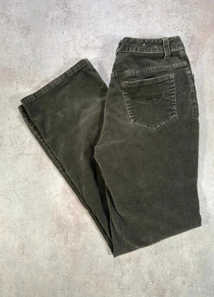 Pantalon En Velours Côtelé / Corduroy st john's bay coupe droite vert olive coton stretch taille 6, brand: Vintage Dressing, condizioni: Ottime, taglia: S / IT 40 / EU 36, €5.00, €5.95 include la Protezione acquisti Pro