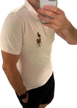 Polo Ralph Lauren Blanc Homme - Taille L - Gros Logo en Couleur, marque: Ralph Lauren, état: Bon état, taille: L, 12,00 €, 13,30 € Protection acheteurs incluse
