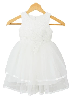 Robe de cérémonie fille – Blanche, élégante et raffinée en taille 4 ans, marca: marbel kids, estado: Nuevo con etiquetas, tamaño: 4 años / 104 cm, 30,00 €, 32,20 € Protección al comprador incluida