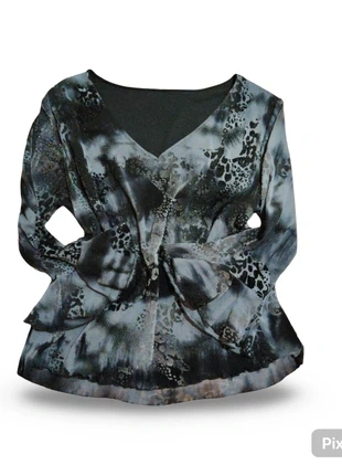 Top fairy vintage manches évasée longues noir et gris strass tulle et velours 90s y2k 2000, marque: Fairy, état: Très bon état, taille: Taille unique, 17,00 €, 18,55 € Protection acheteurs incluse