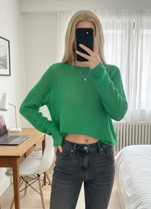 Pull vert vif en maille légère – coupe courte et moderne, marca: Magnifique, estado: Muito bom, tamanho: S / 36 / 8, €36.00, €38.50 inclui Proteção do Comprador