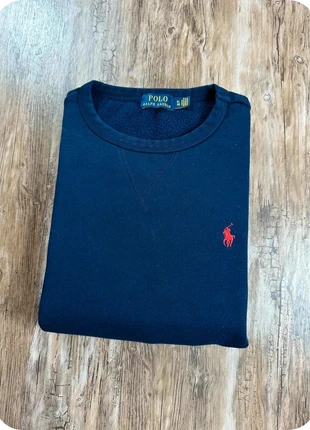 Sweat crewneck Ralph Lauren bleu marine logo brodé rouge | Taille XL, marque: Ralph Lauren, état: Très bon état, taille: XL, 45,00 €, 47,95 € Protection acheteurs incluse
