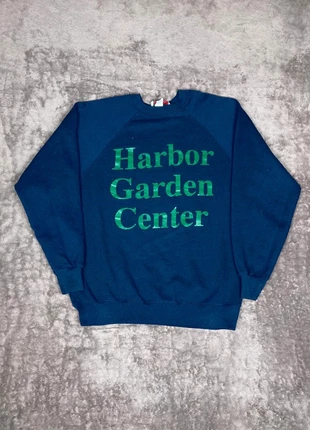 Sweat-shirt Bleu Harbor Garden Center Vintage Made in USA, marke: Vintage Dressing, zustand: Gut, größe: M, 11,99 €, 13,29 € beinhaltet Vinted-Käuferschutz Pro