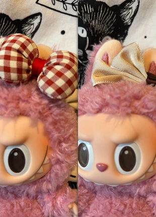 Labubu Hair Bow Accessories Set – Red Check & Beige Bows (Brand New), brand: POPMART, condition: New without tags, size: One size, £1.50, £1.92 includes Buyer Protection