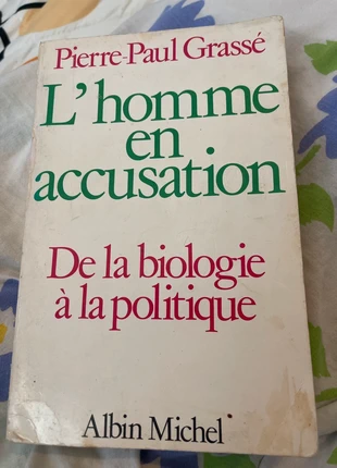L’homme en accusation – Pierre-Paul Grassé – Édition Albin Michel, condition: Satisfactory, €3.00, €3.85 includes Buyer Protection