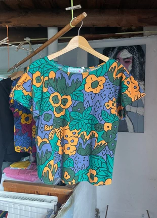 Vintage shirt, mooie print, 100% katoen, maat S, brand: Caroll, condizioni: Buone, taglia: S / IT 40 / EU 36, €6.00, €7.00 include la Protezione acquisti