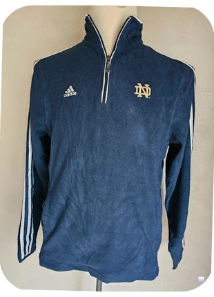 Polaire Adidas vintage Notre Dame NCAA taille L – bleu marine half-zip 90s Y2K introuvable, marca: adidas, estado: Muy bueno, tamaño: L, 14,90 €, 16,35 € Protección al comprador Pro incluida