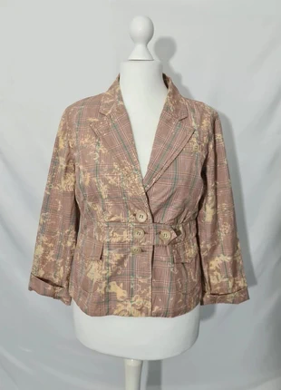 Veste à carreaux T.44 coton 100% vintage 2000s style rétro chic, marque: NOON, état: Très bon état, taille: XXL / 44 / 16, 8,00 €, 9,10 € Protection acheteurs (Pro) incluse