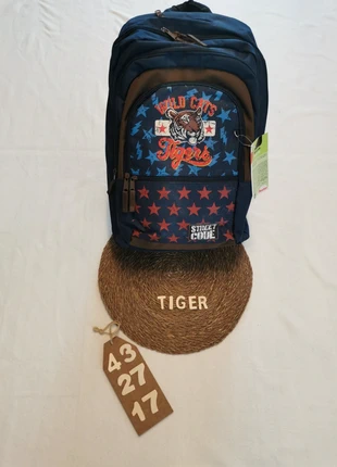 Sac à dos, très grand, wild cats tigers avec bande de sécurité, marque: street code auchan, état: Neuf avec étiquette, 23,55 €, 25,43 € Protection acheteurs (Pro) incluse