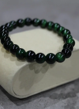 bracelets pierres naturelles oeil de tigre vert, état: Neuf sans étiquette, 5,00 €, 5,95 € Protection acheteurs incluse