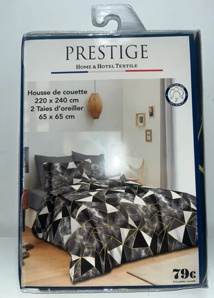 Parure de housse de couette, marque: prestige, état: Très bon état, taille: King Size (220-240 cm x 220-260 cm), 10,99 €, 12,24 € Protection acheteurs incluse