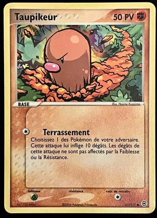Carte Pokémon Taupikeur 61/112 - Bloc EX Rouge Feu Vert Feuille 2004, marke: Pokémon, zustand: Gut, 1,60 €, 2,38 € inklusive Vinted-Käuferschutz