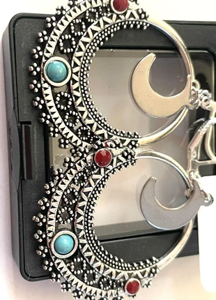 Boho style large disc droplet moon earings, brand: Moon, condition: New with tags, £14.99, £16.44 includes Buyer Protection