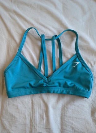 Brassière Gymshark bleu-vert, marque: Gymshark, état: Très bon état, taille: XS, 25,00 €, 26,95 € Protection acheteurs (Pro) incluse