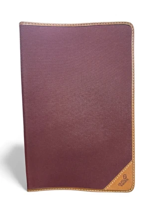 Porta agenda Quo Vadis in pelle – rosso bordeaux e beige, marca: Vera Pelle, estado: Nuevo sin etiquetas, 5,00 €, 5,95 € Protección al comprador incluida