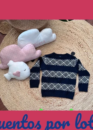 Jersey niño talla 3 años rombos azul marino y blanco, marque: Kiabi, état: Très bon état, taille: 24-36 mois / 92 cm, 4,00 €, 4,90 € Protection acheteurs incluse