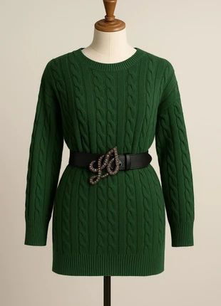 Maglione verde intrecciato Shein – Taglia S, marca: Shein, estado: Muito bom, tamanho: S / 36 / 8, €4.00, €4.90 inclui Proteção do Comprador