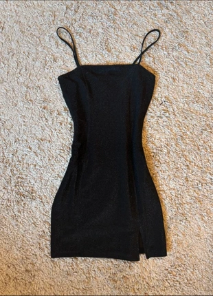 black glittery mini dress, marke: H&M, zustand: Sehr gut, größe: S / 36 / 8, 3,99 €, 4,89 € inklusive Vinted-Käuferschutz