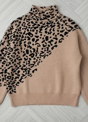 Pull Col Roulé Bicolore Léopard, brand: Boutique Parisienne, condition: Very good, size: M / 38 / 10, €44.40, €47.32 includes Buyer Protection