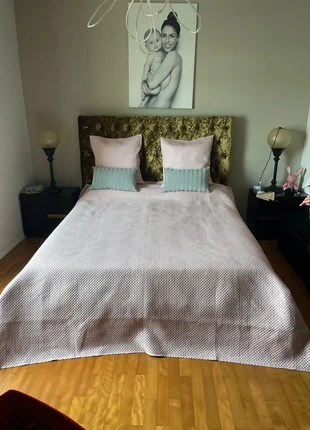 Colcha casal como nova rosa bebé, merk: Atmosphera, staat: Nieuw zonder prijskaartje, maat: 200 cm x 200-220 cm, € 15,00, € 16,45 inclusief Kopersbescherming