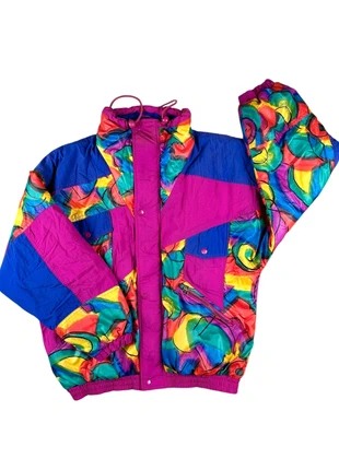 Giubbotto vintage donna a fantasia arcobaleno, marque: Vintage Dressing, état: Très bon état, taille: M / 38 / 10, 59,00 €, 62,65 € Protection acheteurs (Pro) incluse