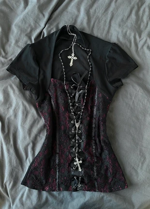 cute dark coquette top size S, brand: COQUETTE, condizioni: Ottime, taglia: S / IT 40 / EU 36, €45.50, €48.48 include la Protezione acquisti