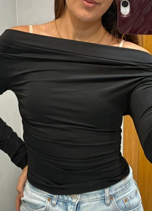 Top hombros descubiertos negro zara, marque: Zara, état: Neuf sans étiquette, taille: S / 36 / 8, 18,00 €, 19,60 € Protection acheteurs incluse