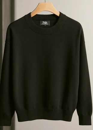 Jersey negro punto Zara man vintage oversize top piece talla M sweater full black pull noir, marque: Zara, état: Neuf avec étiquette, taille: M, 25,00 €, 26,95 € Protection acheteurs incluse